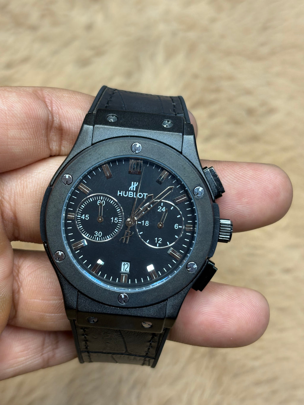 Hublot Met Black Belt