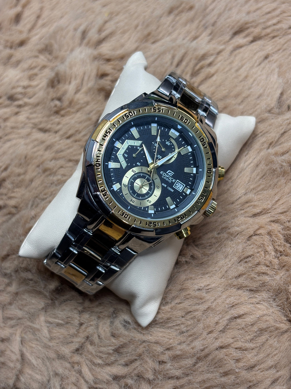 Edifice Golden and silver combination