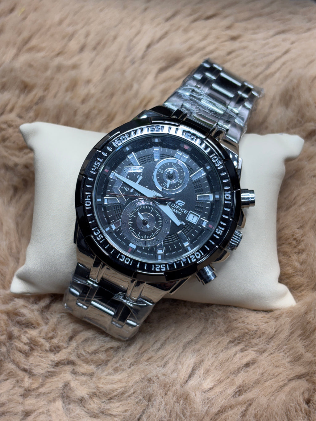 Edifice Black Staneless Steel