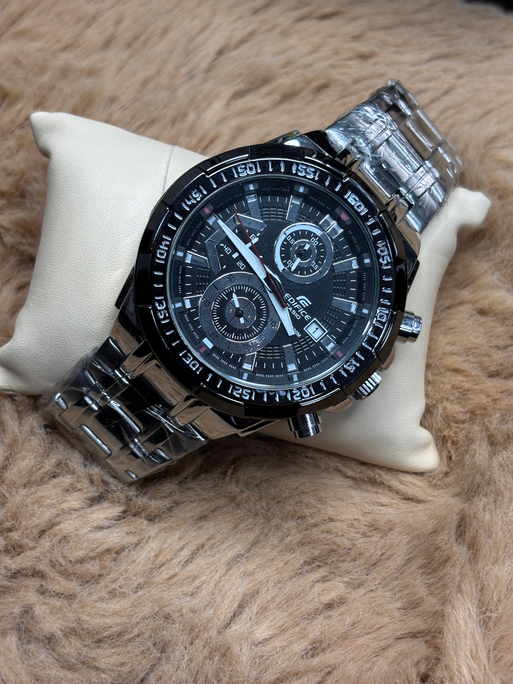 Edifice Black Staneless Steel