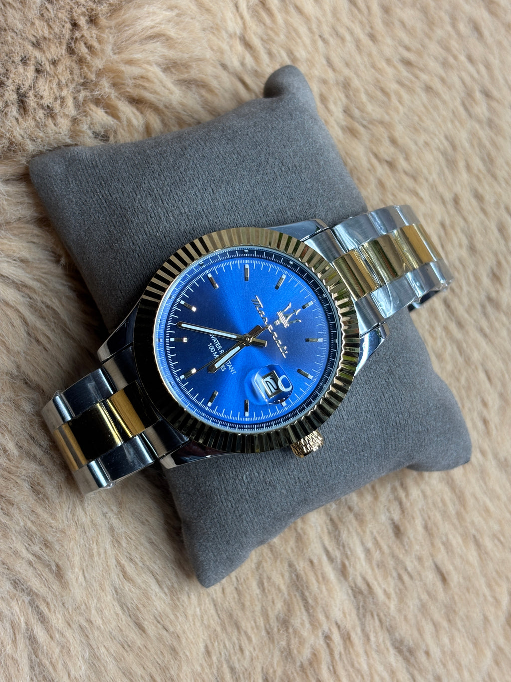 Maserati Golden and Silver Staneless Steel