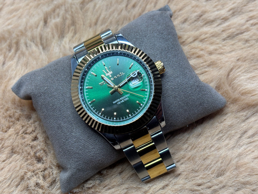 Maserati Golden and Silver Staneless Steel