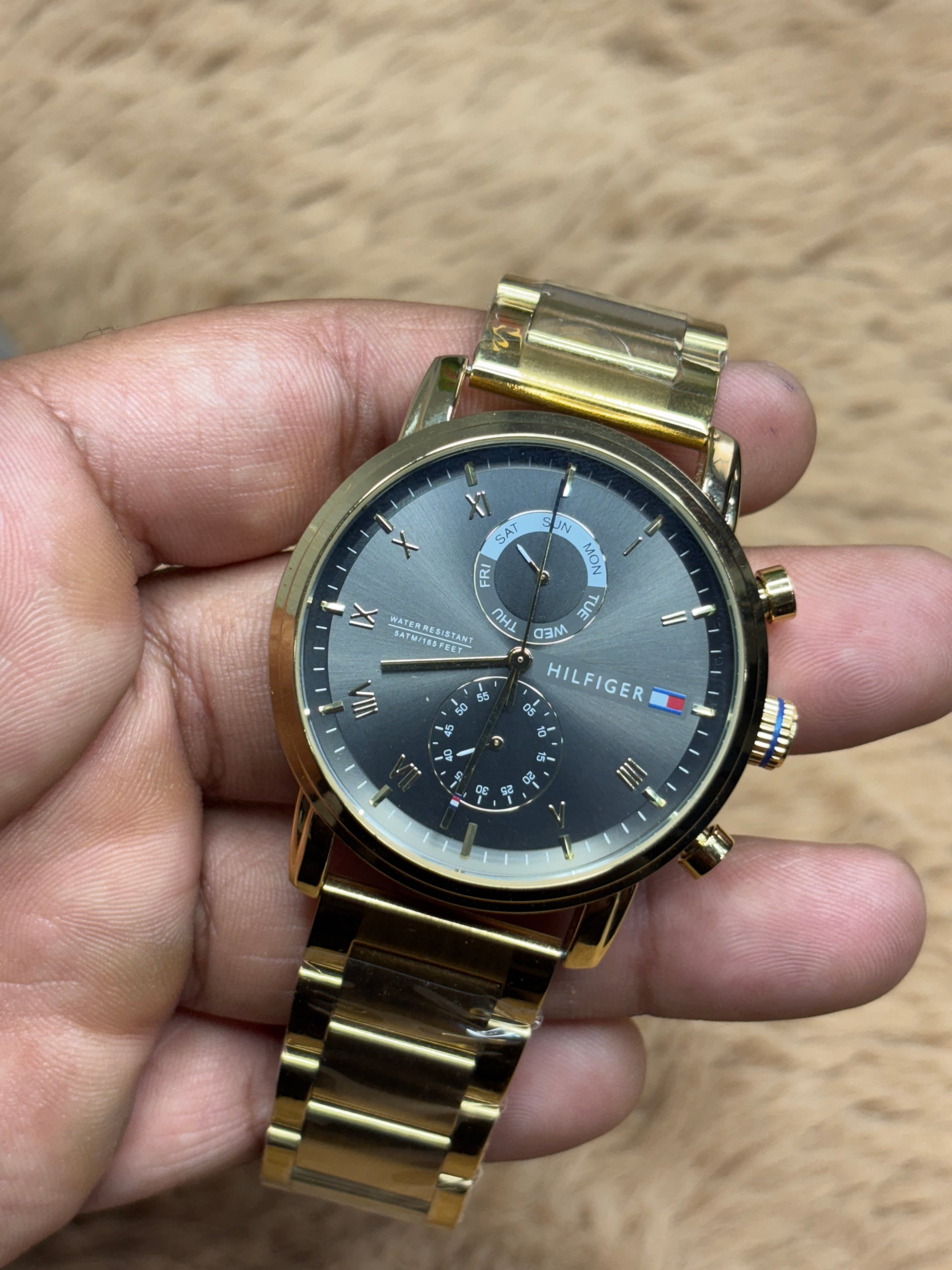 Tommy Hilfiger Gold Staneless Steel