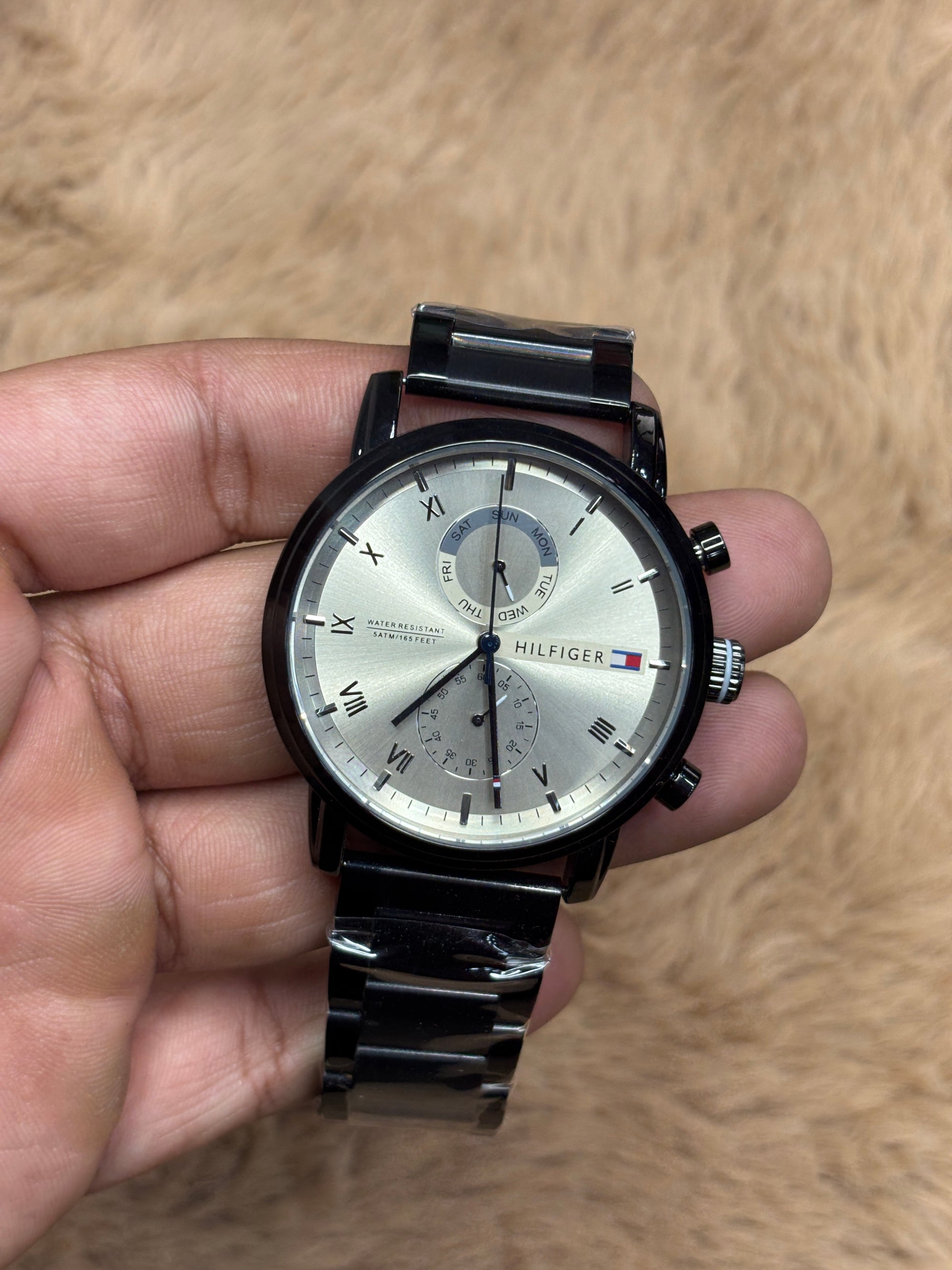 Tommy Hilfiger Black Stainless Steel