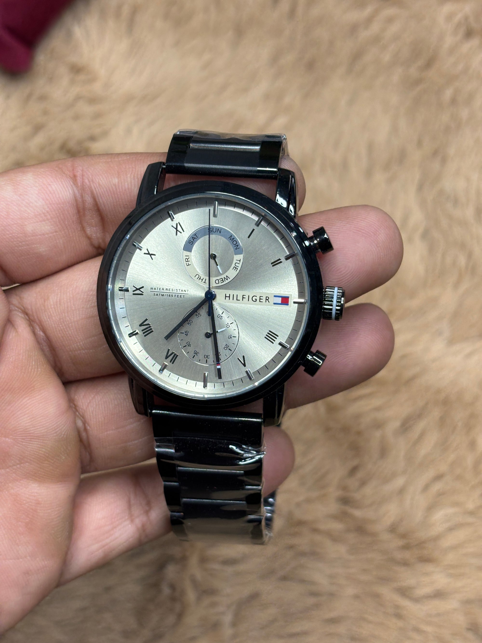 Tommy Hilfiger Black Stainless Steel