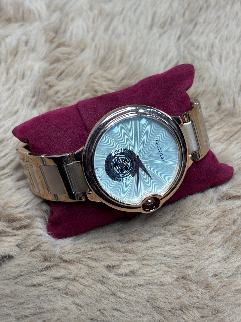 Cartier Golden Brown Stainless Steel