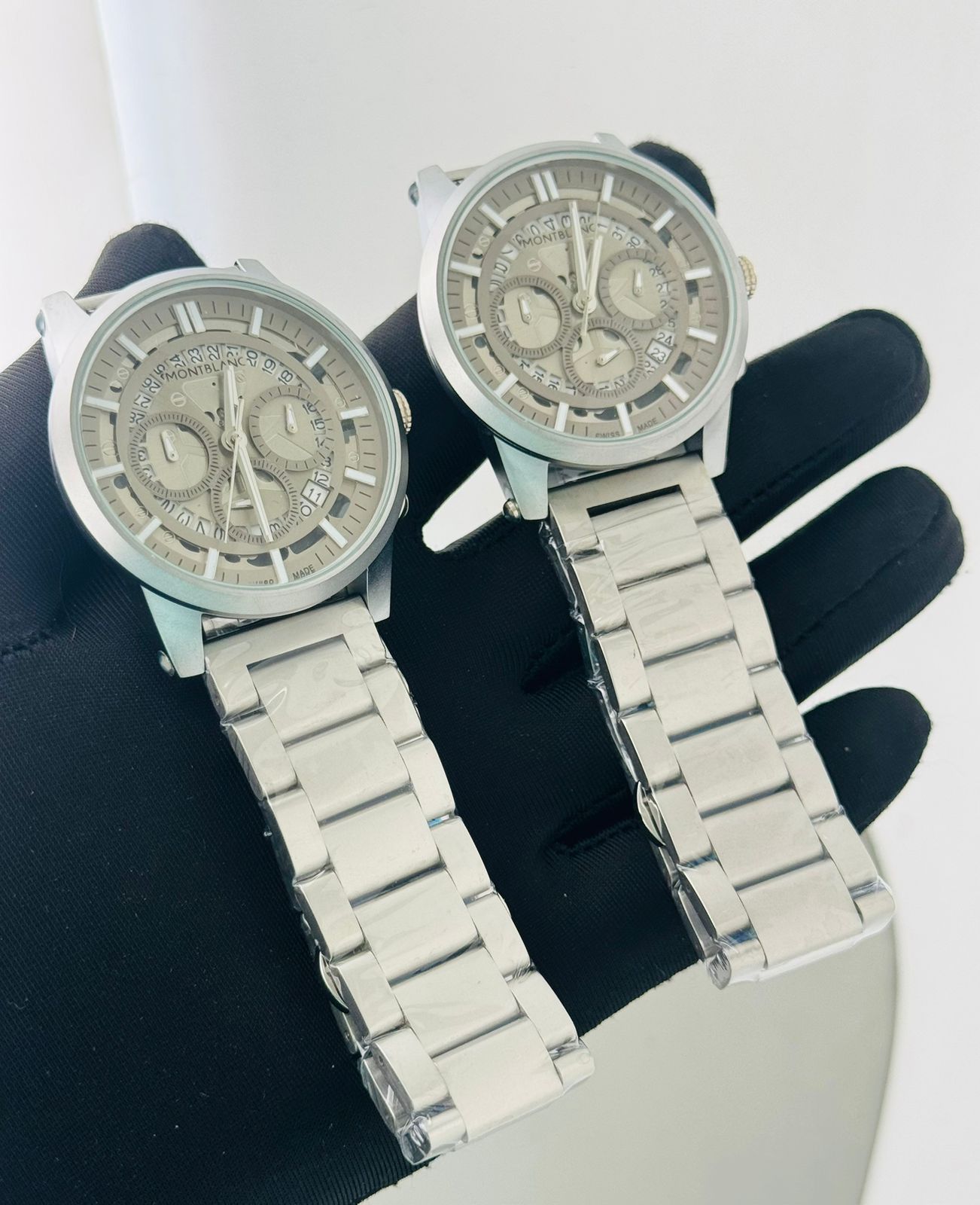 Mont Blanc stainless steel and belt