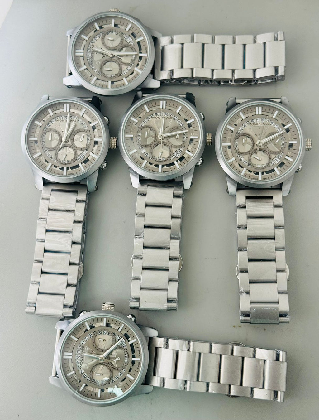 Mont Blanc stainless steel and belt