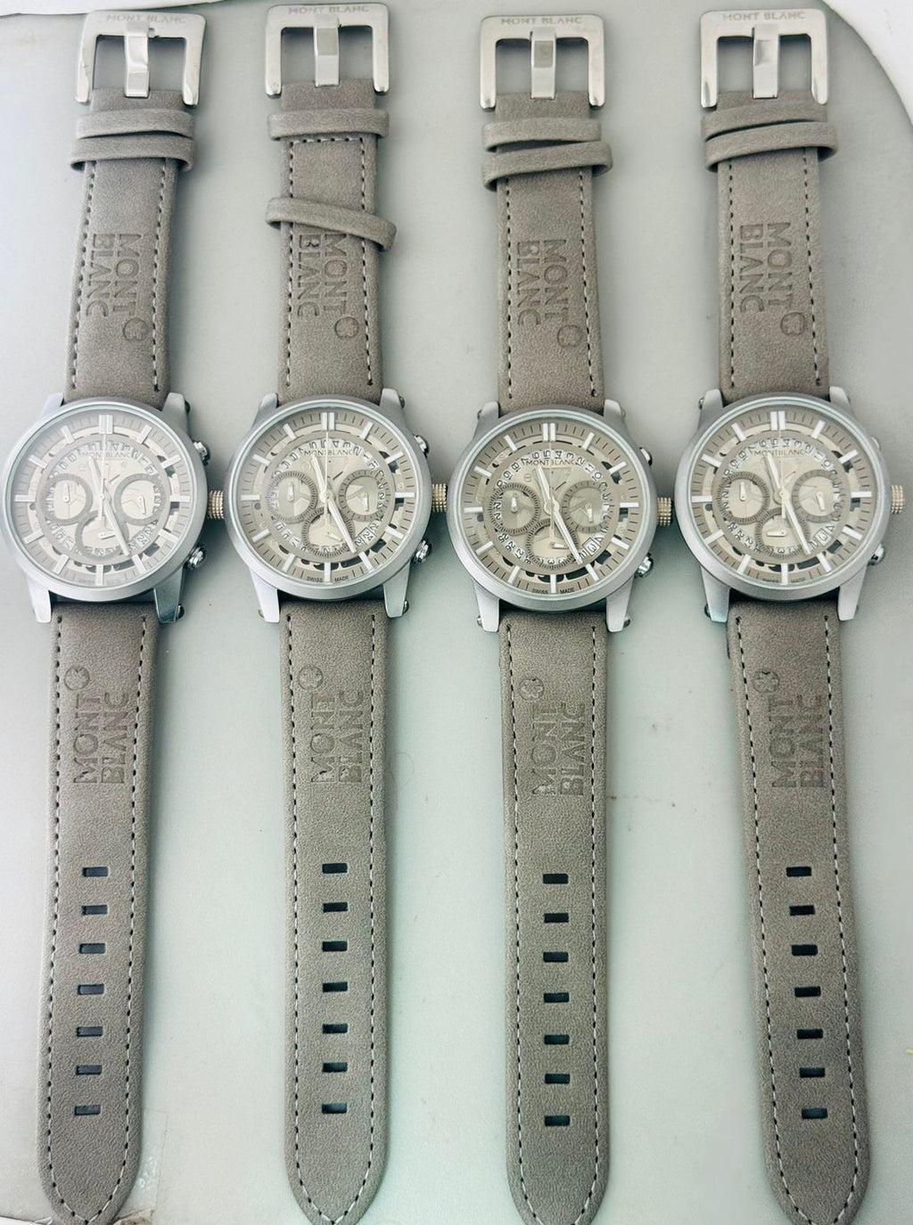 Mont Blanc stainless steel and belt