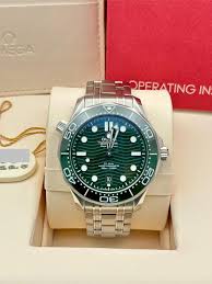 Omega seamaster with sliver chain