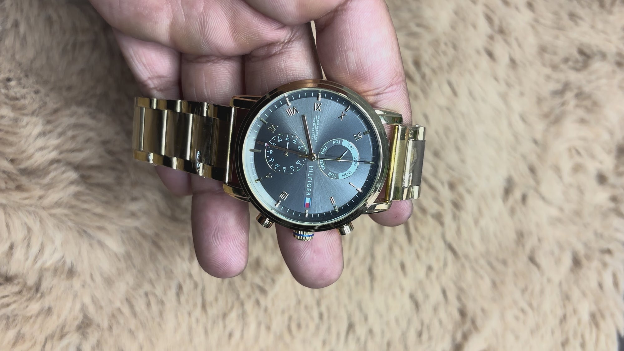 Tommy Hilfiger Gold Staneless Steel