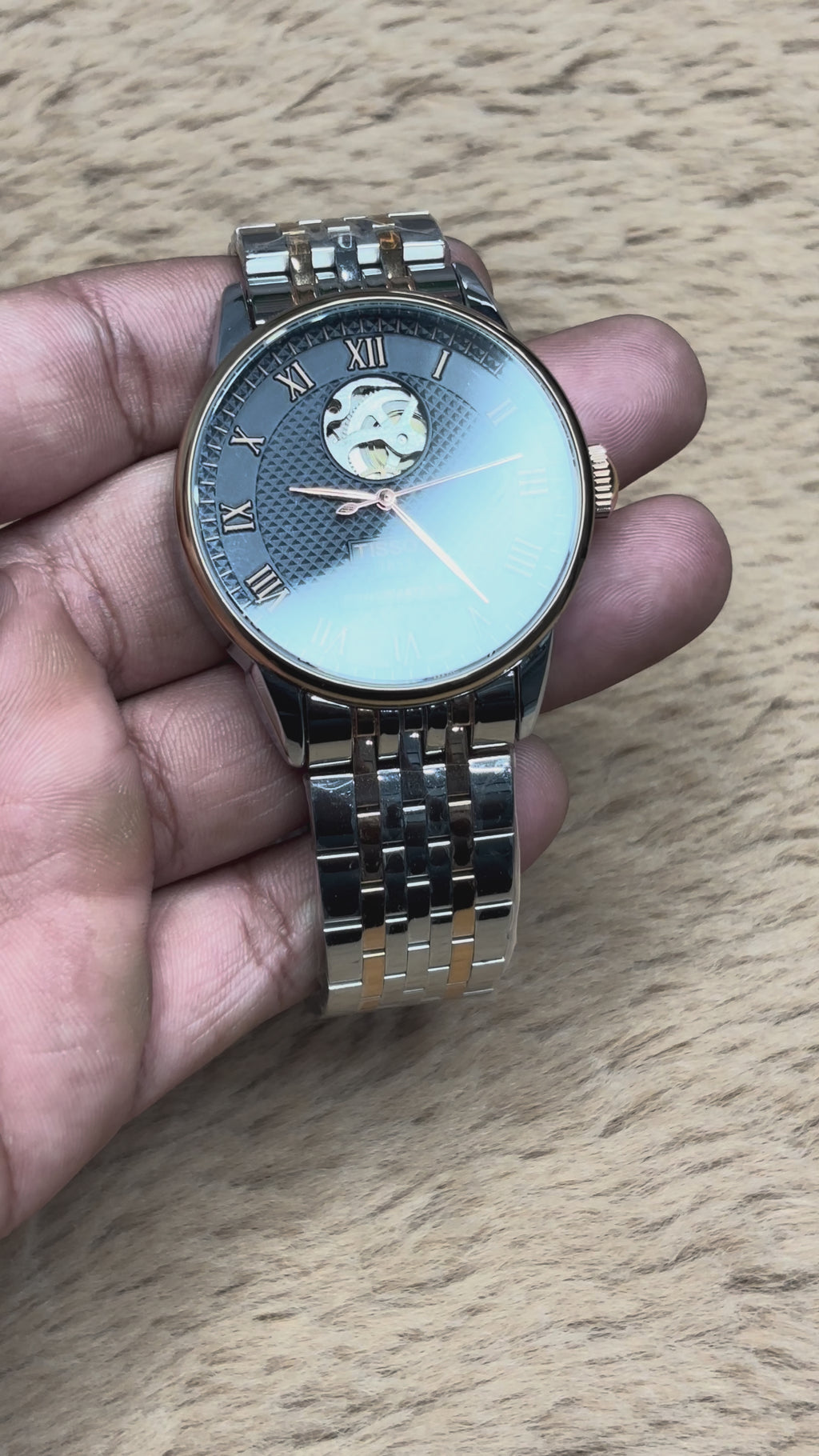 Tissot Golden and Silver Stainless Steel