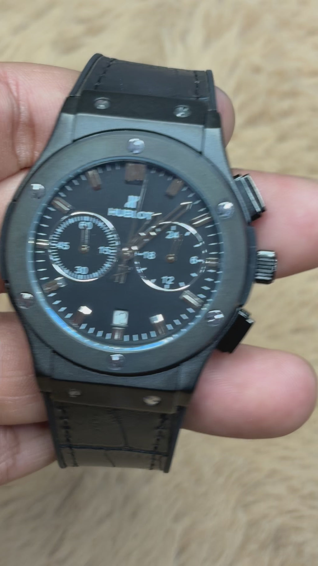 Hublot Met Black Belt