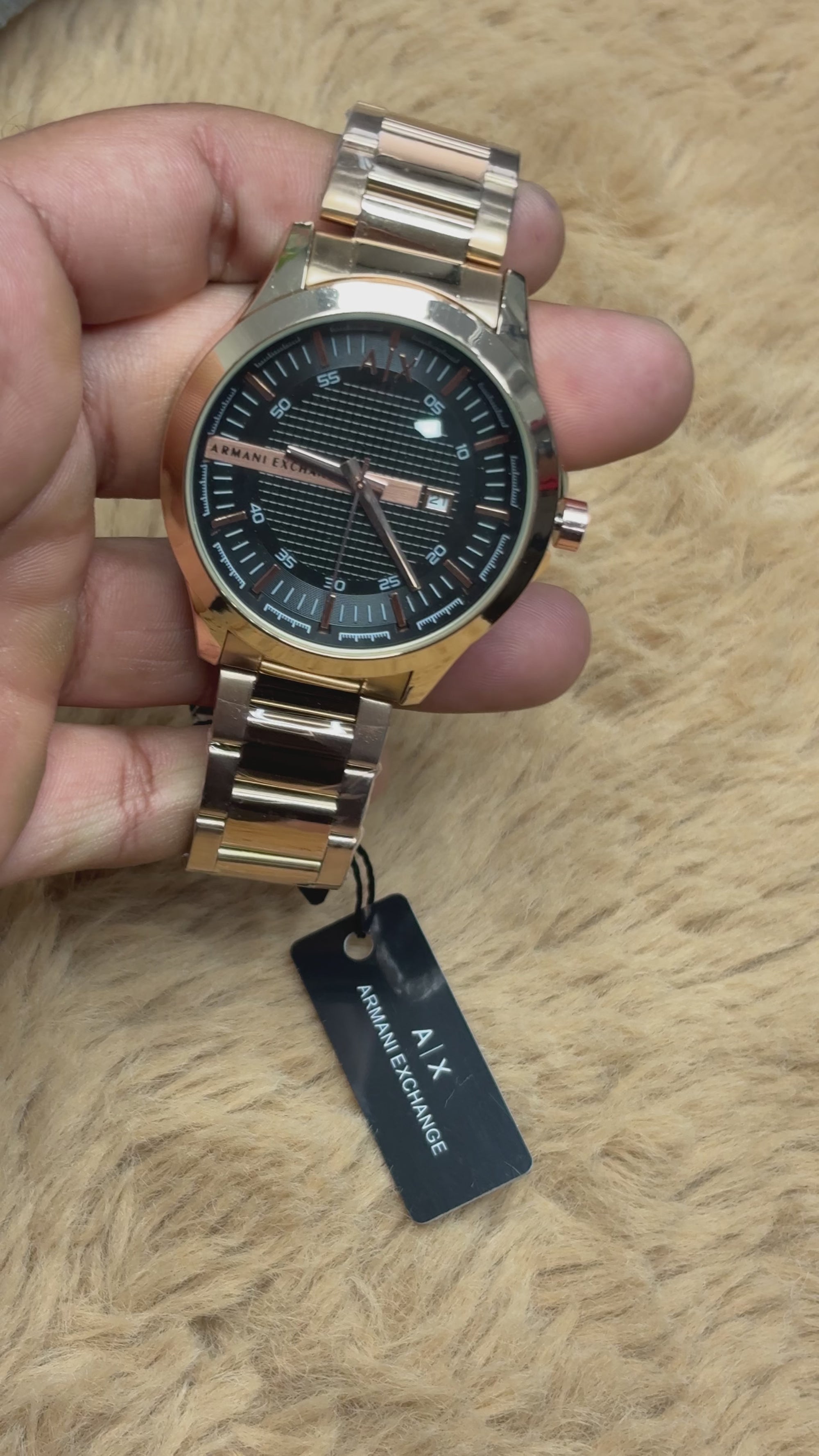 Armani Exchange Golden Watch