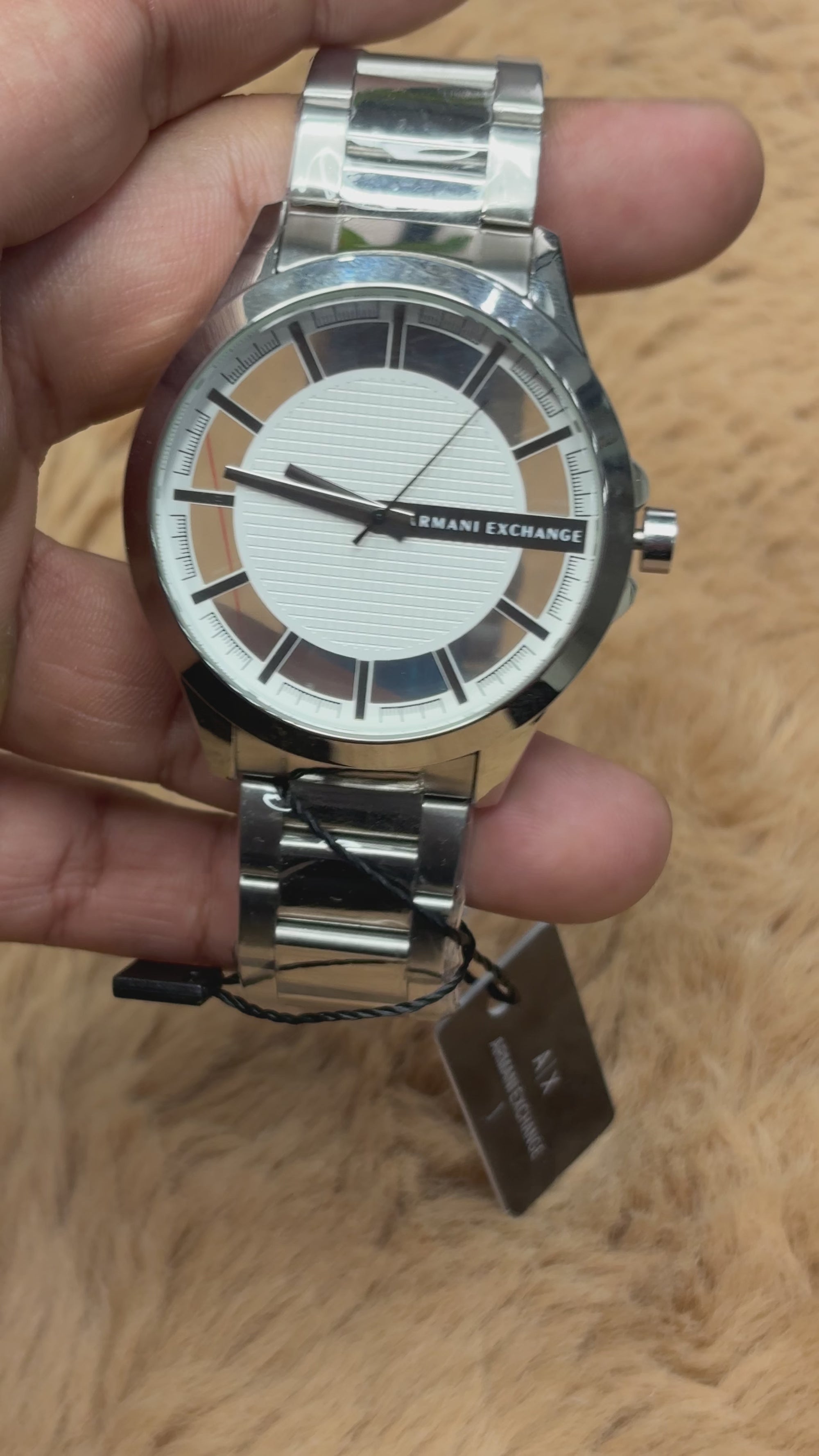 Armani Exchange Silver Stainless Steel